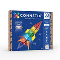 CONNETIX Light Rocket Pack 30 piece magnetic tiles box featuring a rechargeable light-up tile