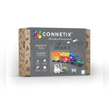 CONNETIX Rainbow Transport Pack 50 piece magnetic tiles box with three rubber-wheeled motion bases