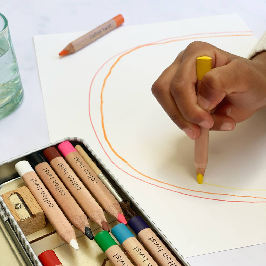 Cotton Twist Bright Mix Watercolour Pencils Set