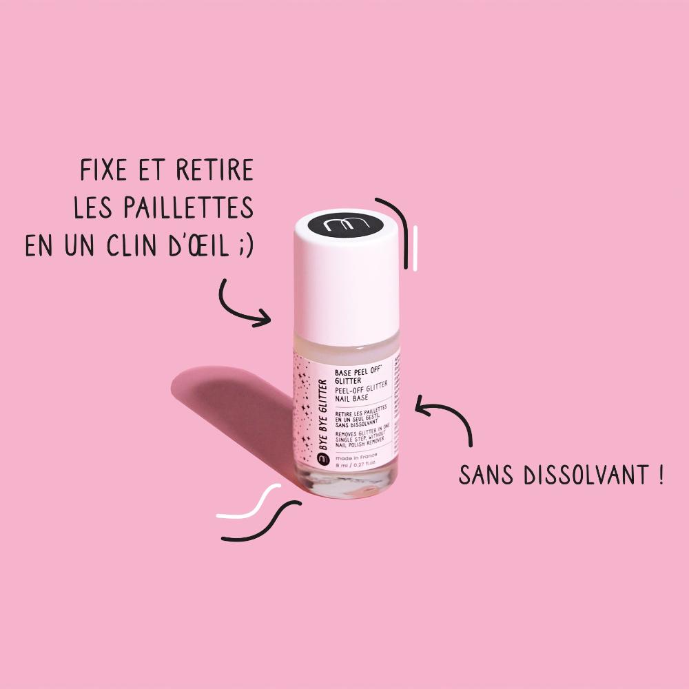 Nailmatic BYE BYE Glitter Set - Silver and Gold - Binky