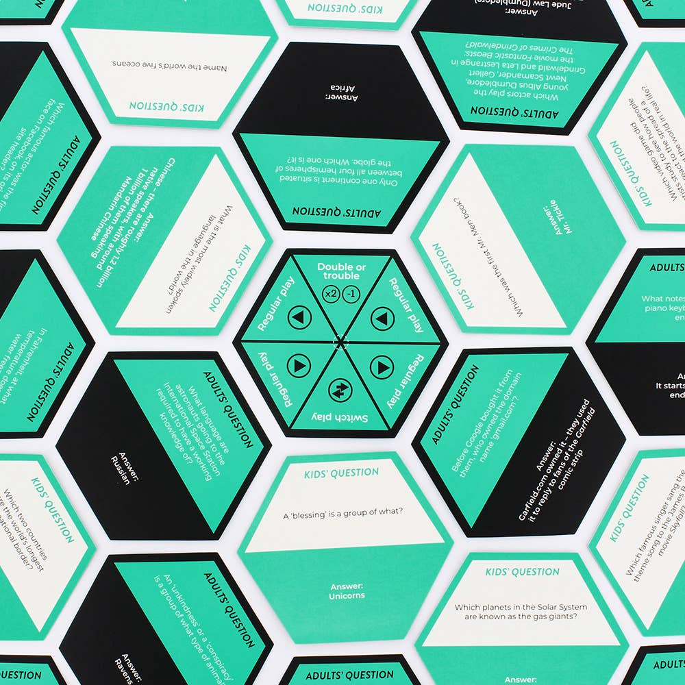 Ginger Fox Hexagon Kids VS Adults