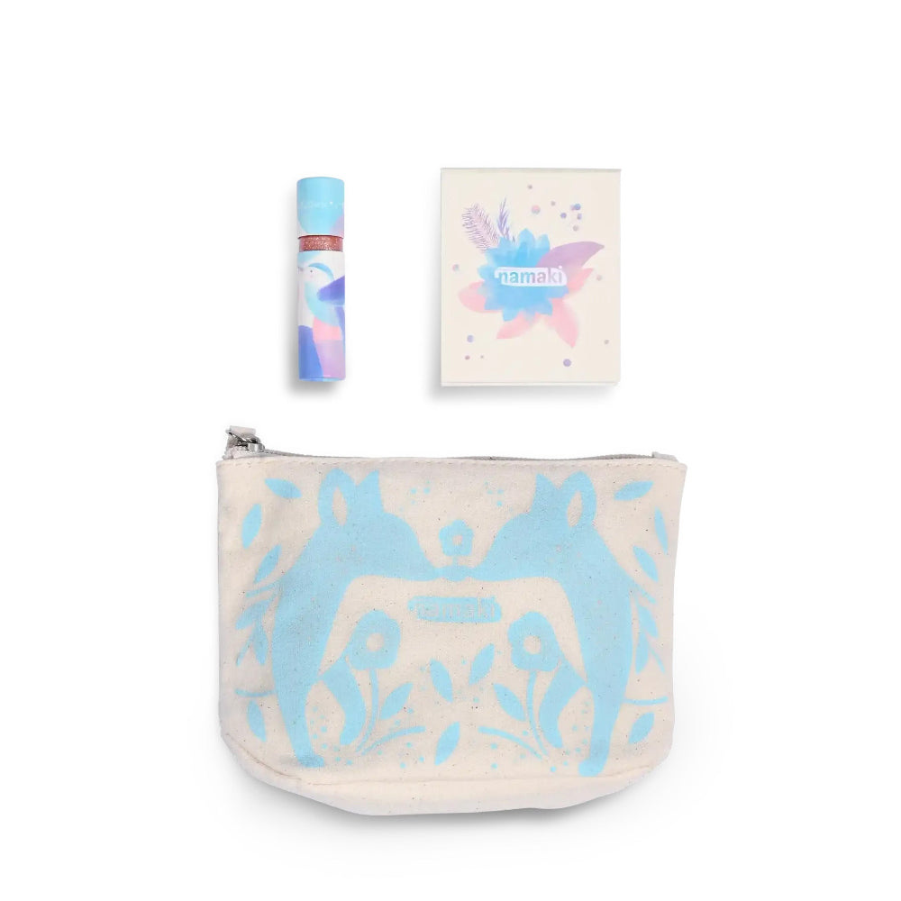 Namaki Sparkling Pouch Set - Blue Fox - Binky