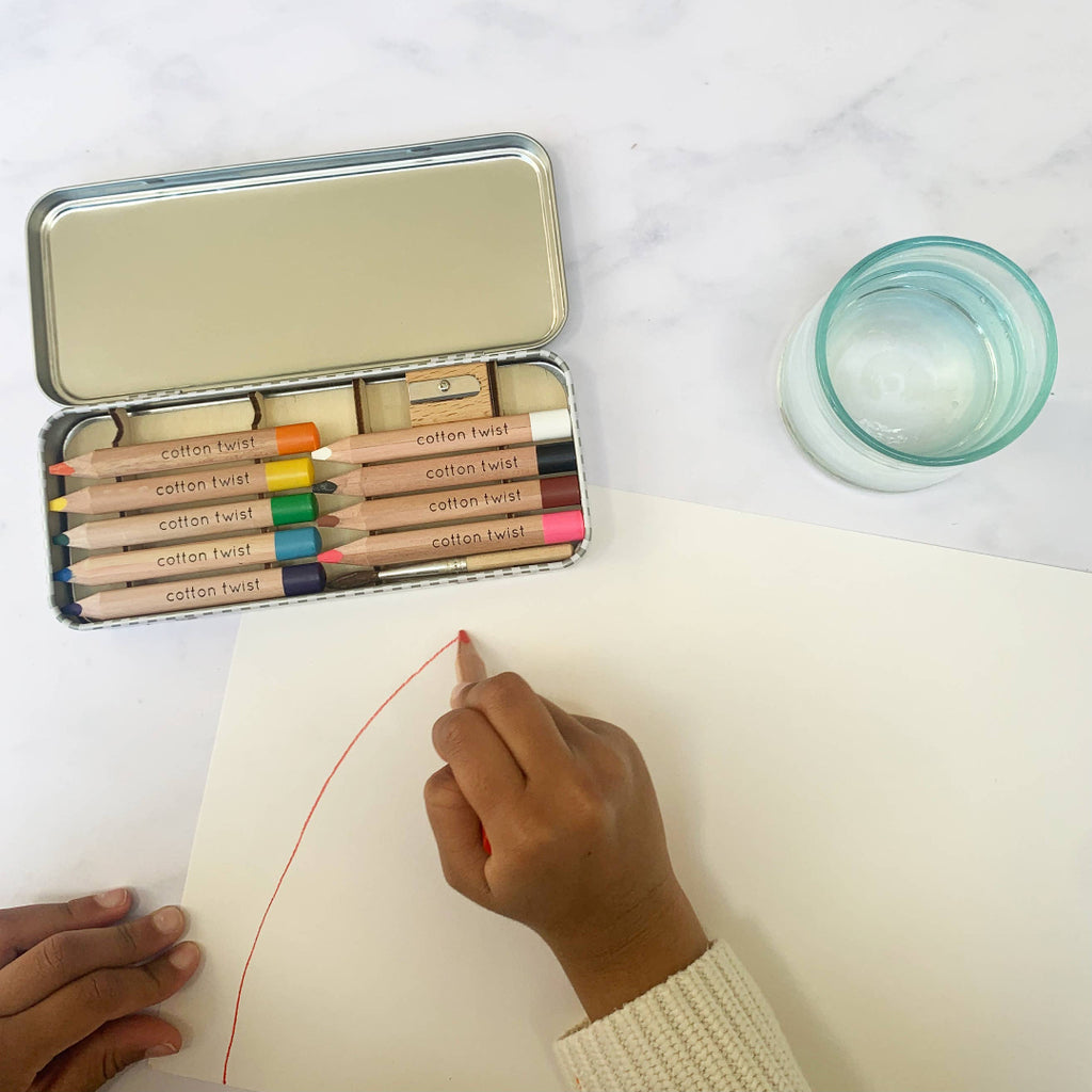Cotton Twist Bright Mix Watercolour Pencils Set