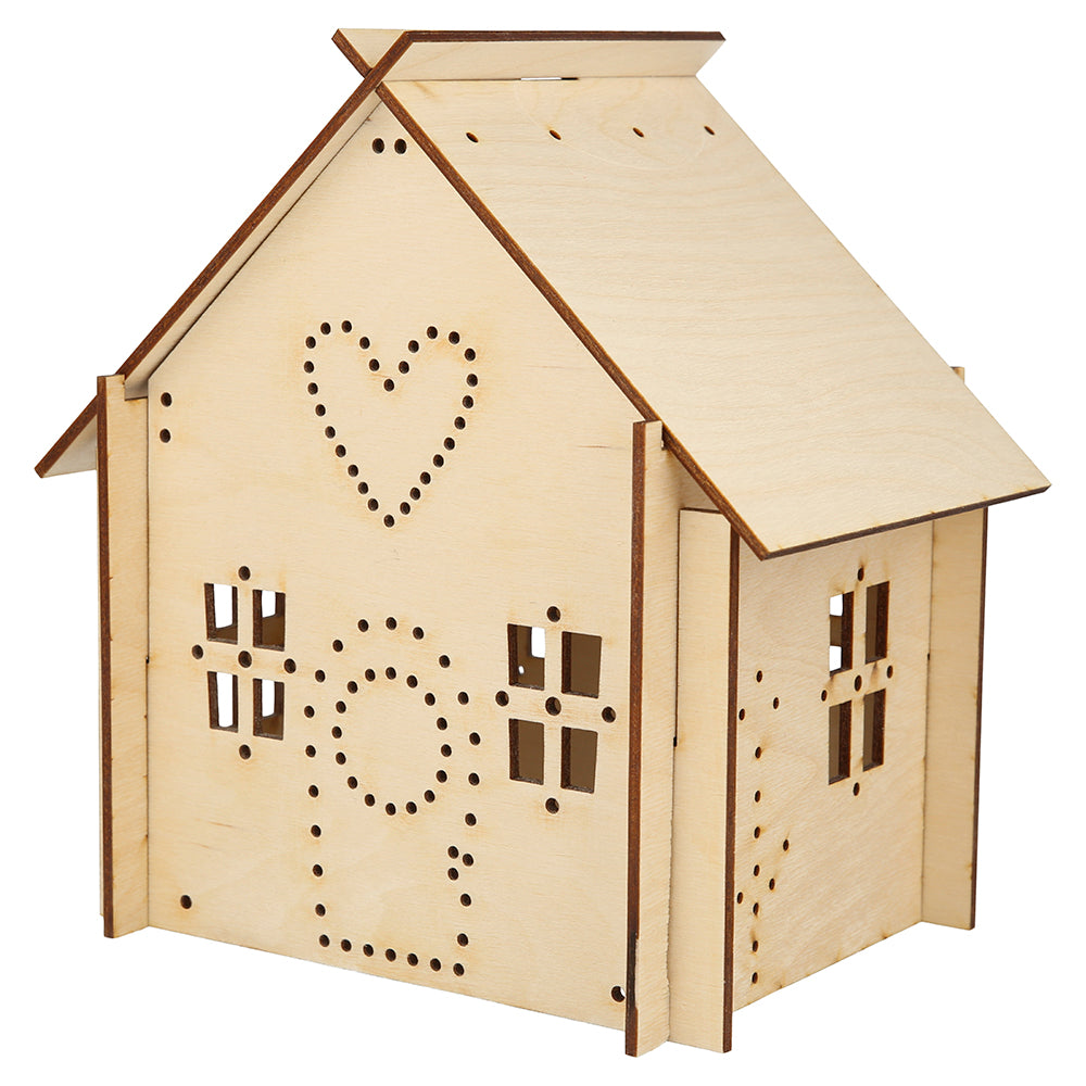 Meri Meri Wooden Embroidery Gingerbread House Kit - Binky
