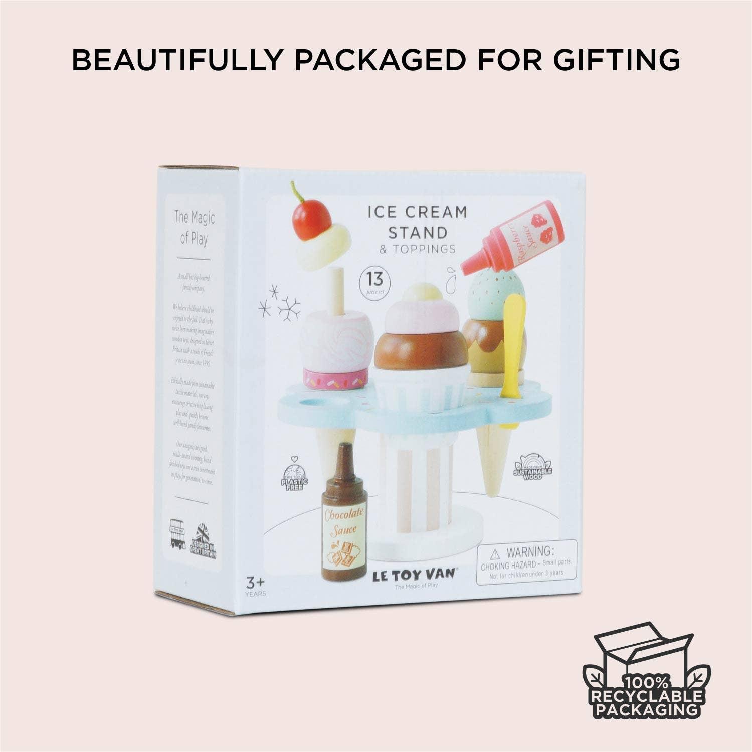 Le Toy Van - Wooden Ice Cream Stand & Toppings