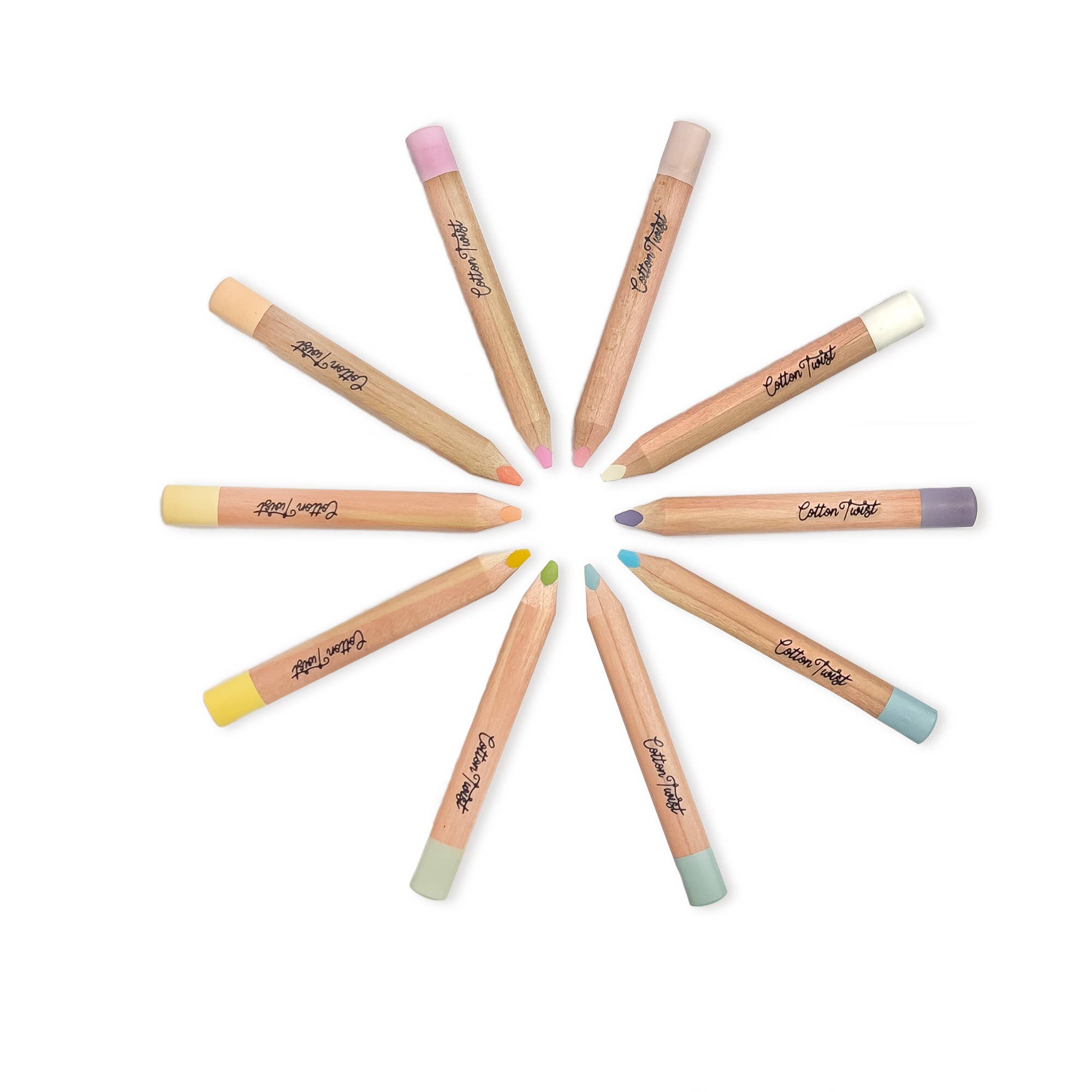 Cotton Twist Pastel Mix Watercolour Pencils Set