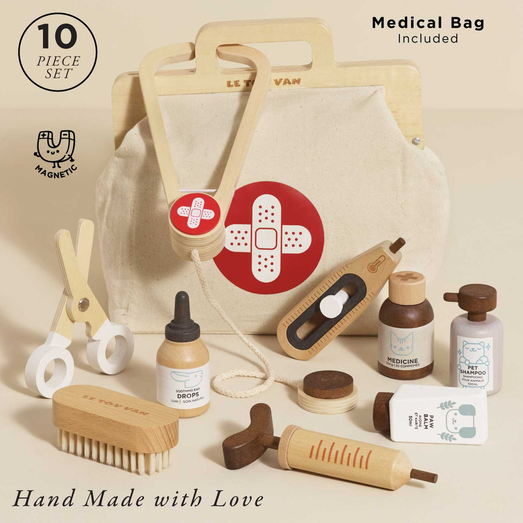 Le Toy Van Wooden Animal Vet Set