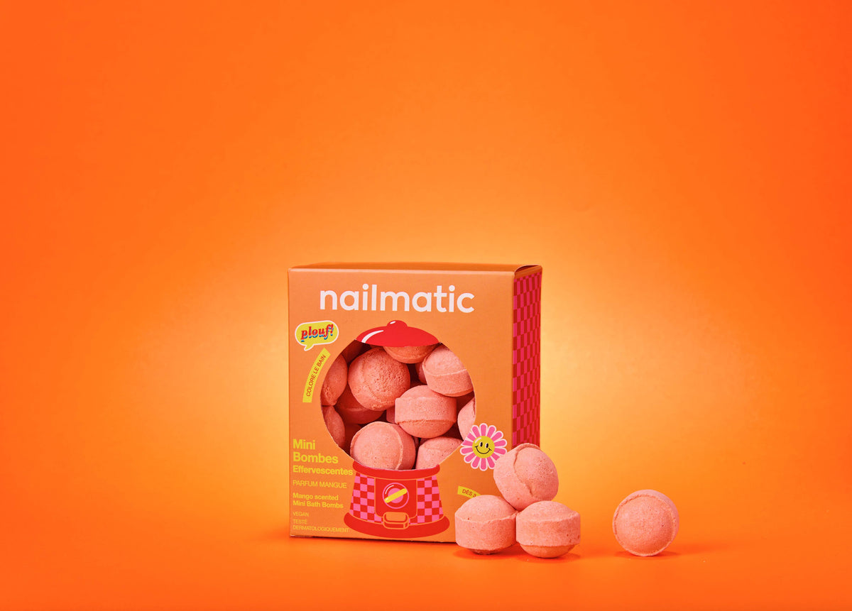 Nailmatic Mini Effervescent Bath Bombs – Sweet Mango