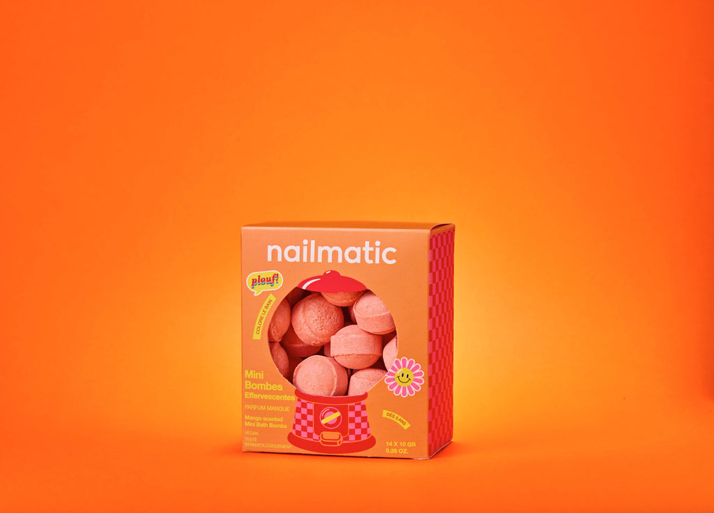 Nailmatic Mini Effervescent Bath Bombs – Sweet Mango