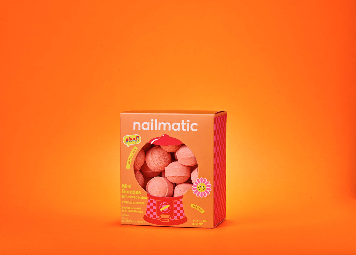 Nailmatic Mini Effervescent Bath Bombs – Sweet Mango