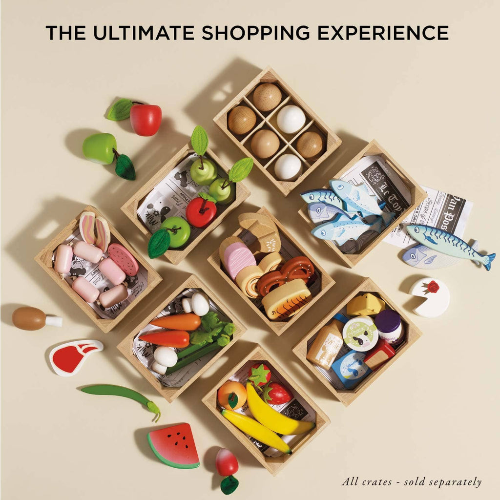 Le Toy Van - Orchard Fruits Wooden Market Crate