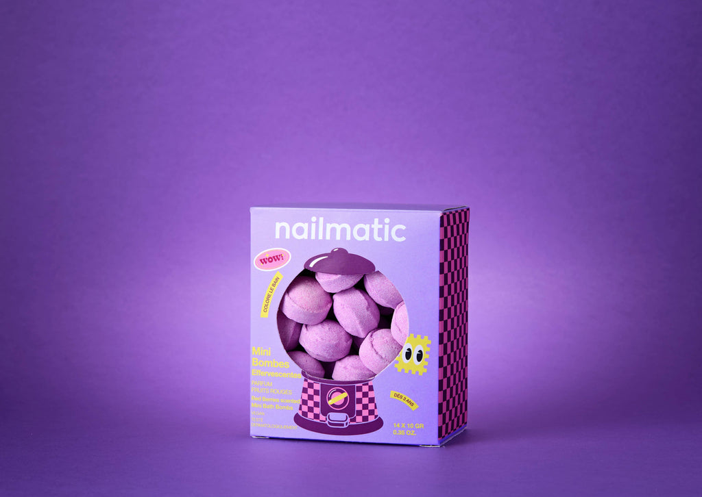 Nailmatic Mini Effervescent Bath Bombs – Berry Bloom