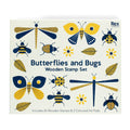 Wooden Stamp Set - Butterflies And Bugs