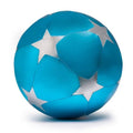 Blue ball with silver stars in fabric 30 cm