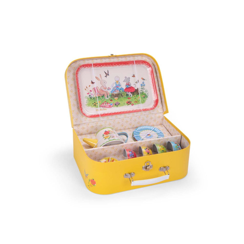 Moulin Roty Metal tea set La Grande Famille - Binky