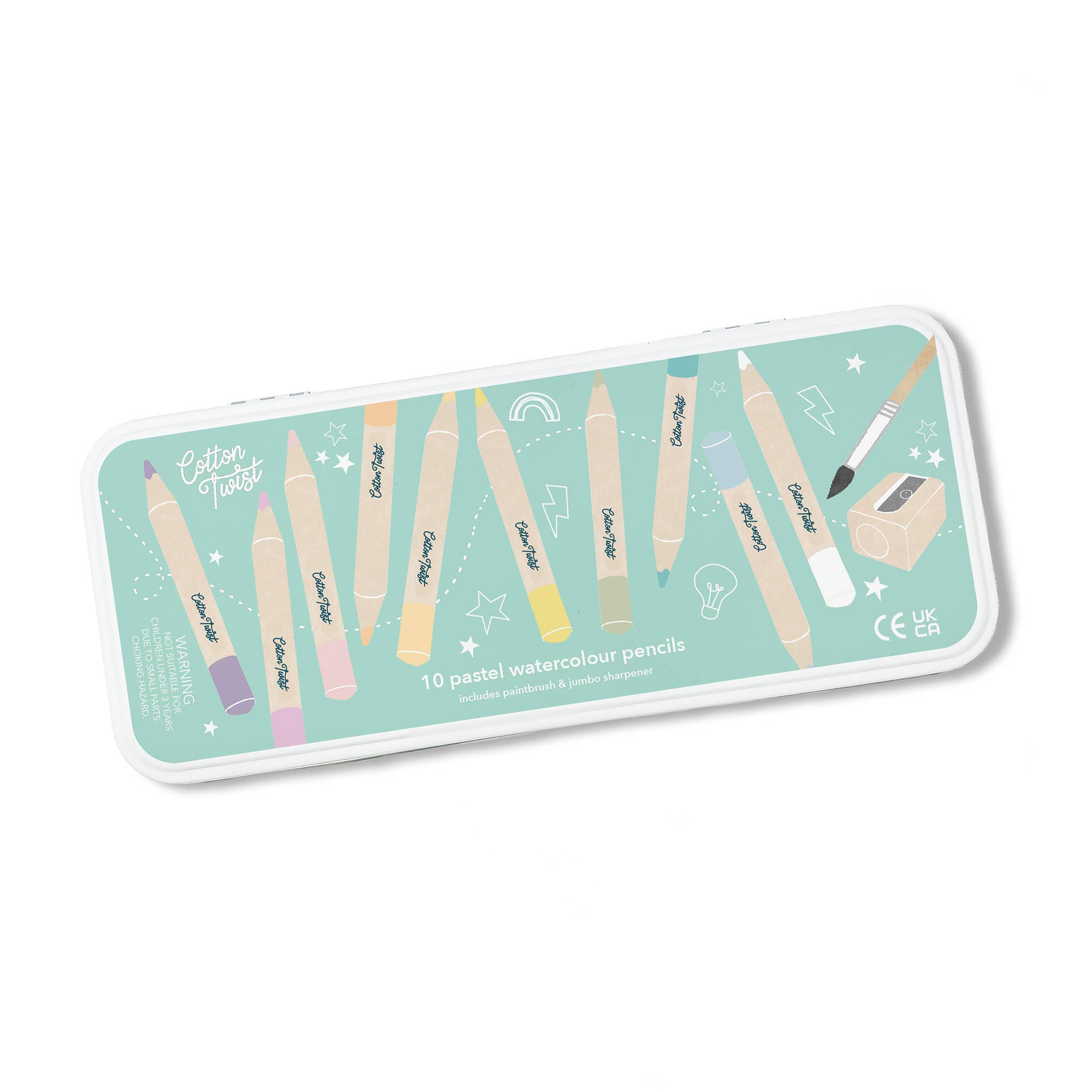 Cotton Twist Pastel Mix Watercolour Pencils Set
