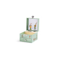 Decorative jewelry box with cartoon characters on a white background