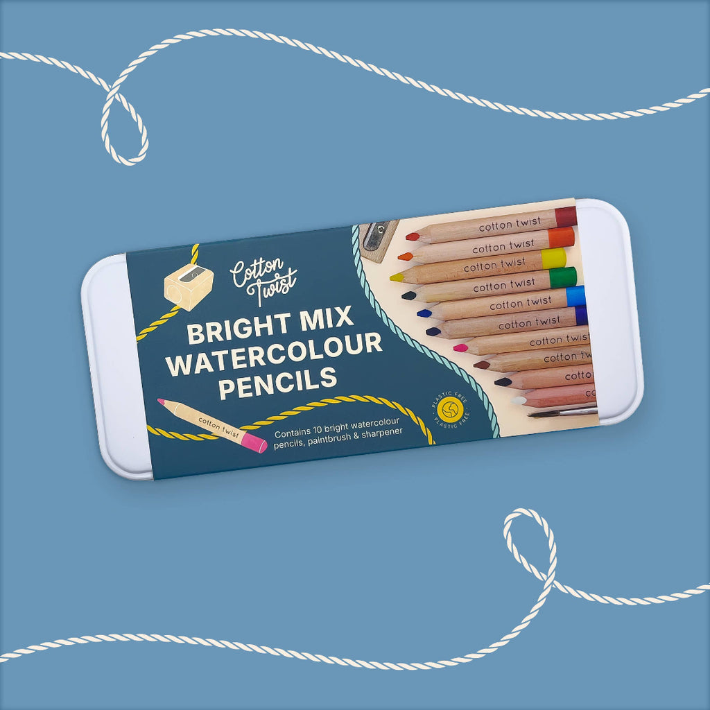 Cotton Twist Bright Mix Watercolour Pencils Set
