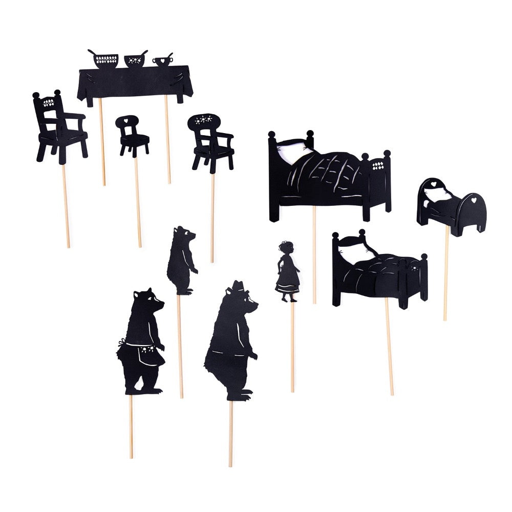 Goldilocks shadows Les petites merveilles - puppet set - Binky