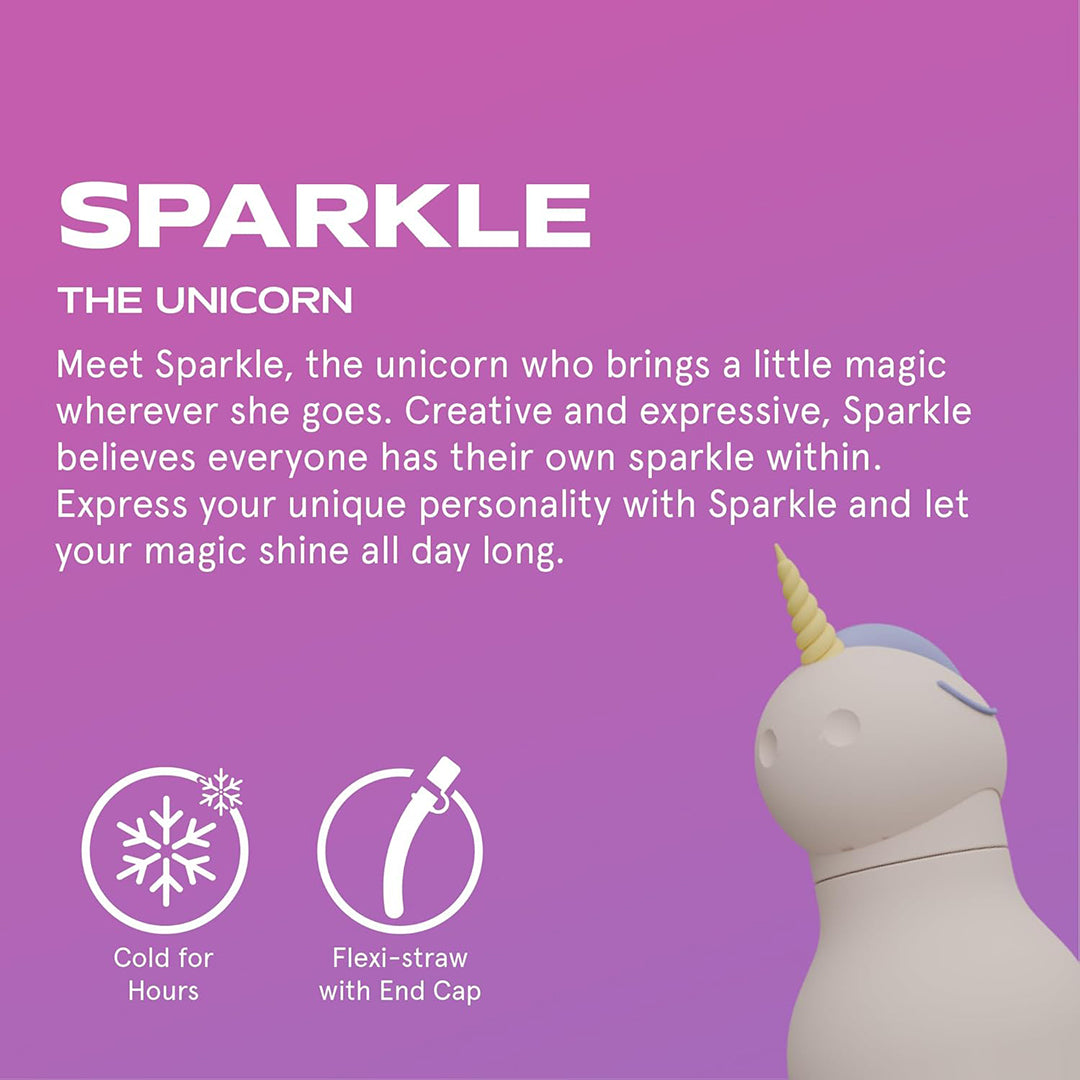 ASOBU Unicorn Bestie Insulated Water Bottle (460ml / 16oz)