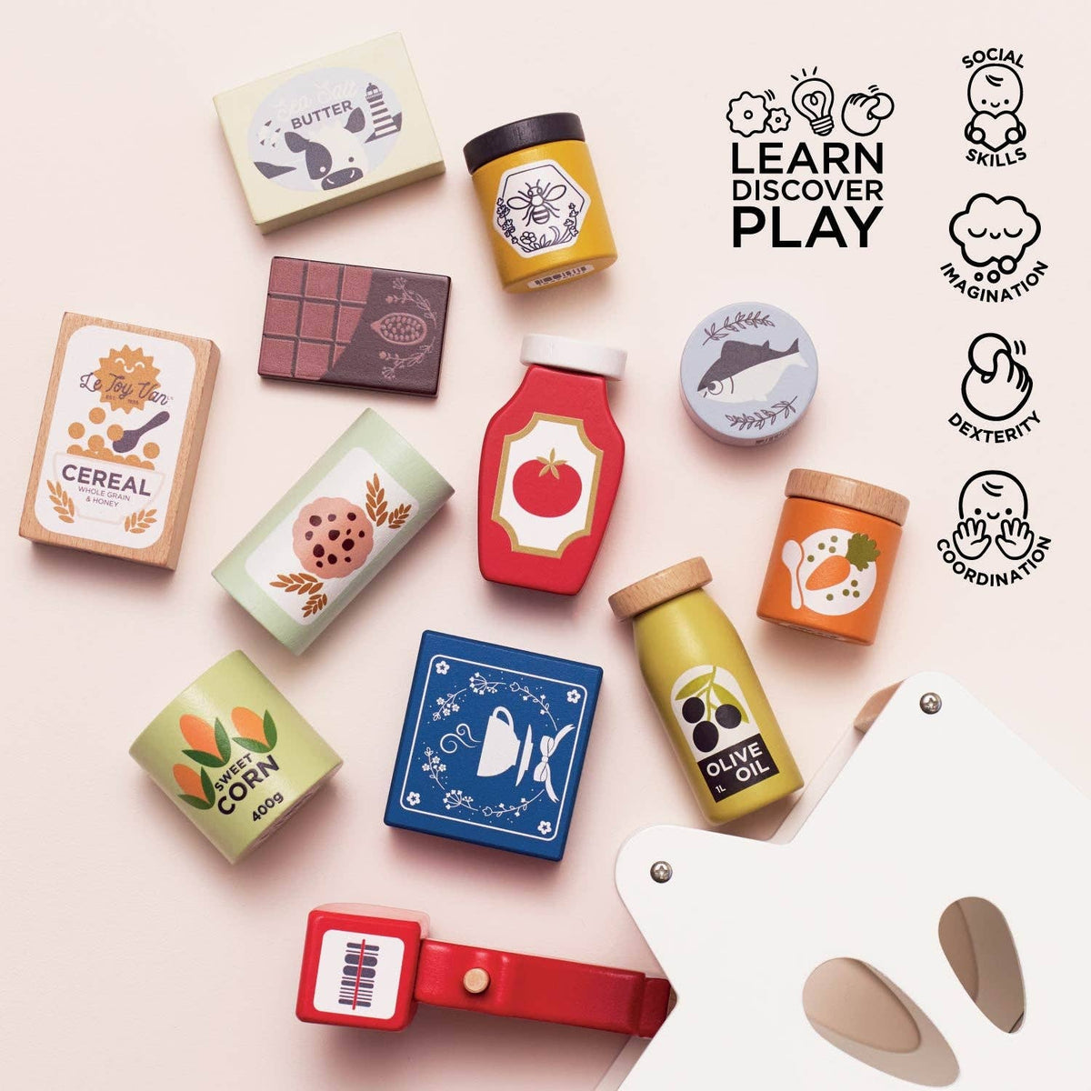 Le Toy Van Wooden Groceries Set & Scanner