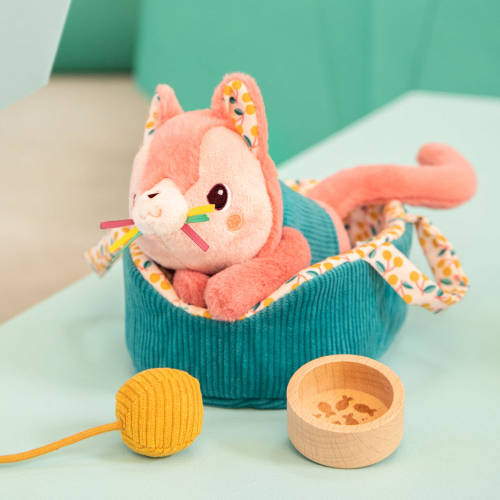 Lilliputiens Jeanne Cat with Basket - Binky
