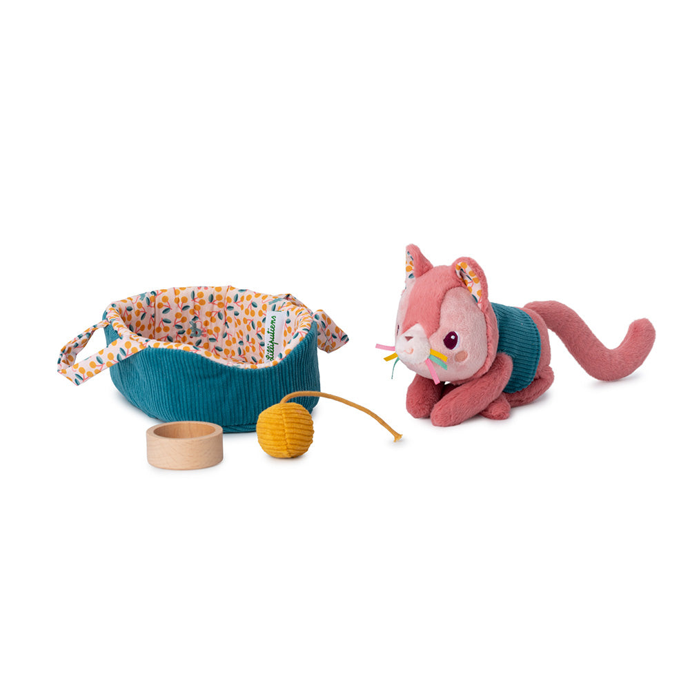 Lilliputiens Jeanne Cat with Basket - Binky