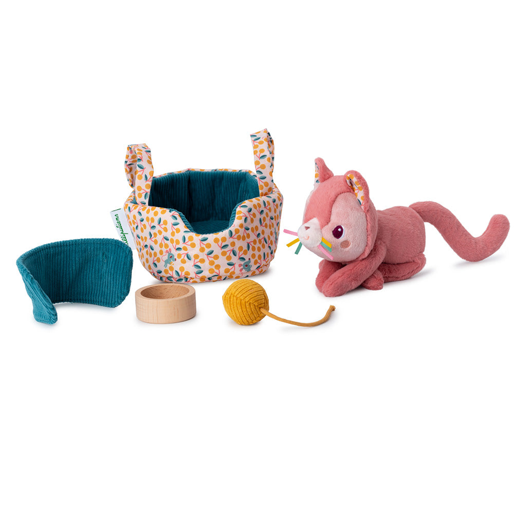 Lilliputiens Jeanne Cat with Basket - Binky
