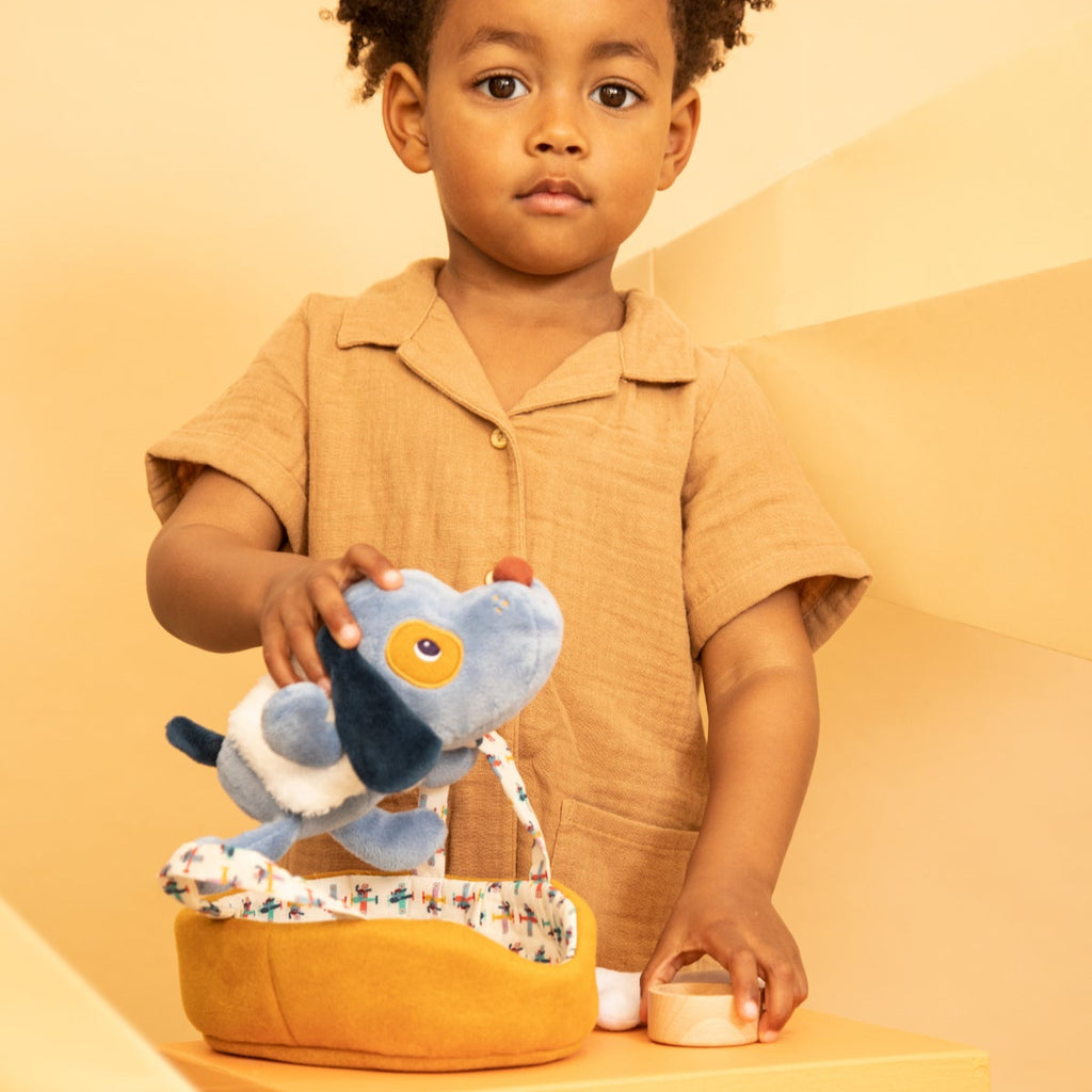 Lilliputiens Jules Dog with Basket - Binky