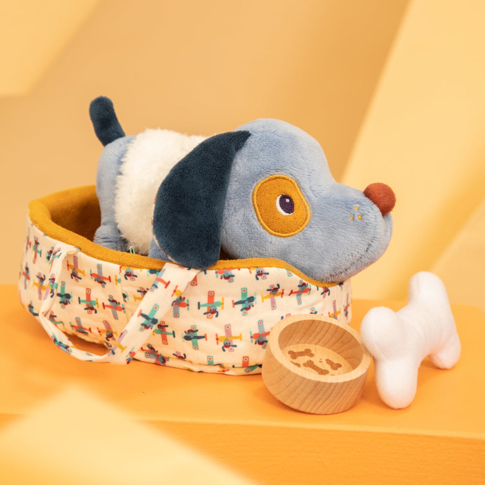 Lilliputiens Jules Dog with Basket - Binky