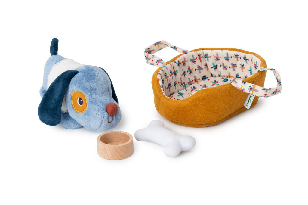 Lilliputiens Jules Dog with Basket - Binky