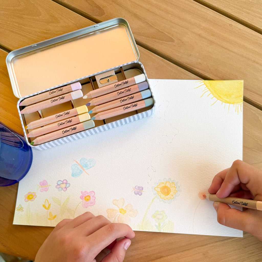 Cotton Twist Pastel Mix Watercolour Pencils Set