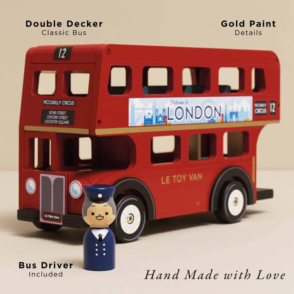 Le Toy Van Wooden London Bus