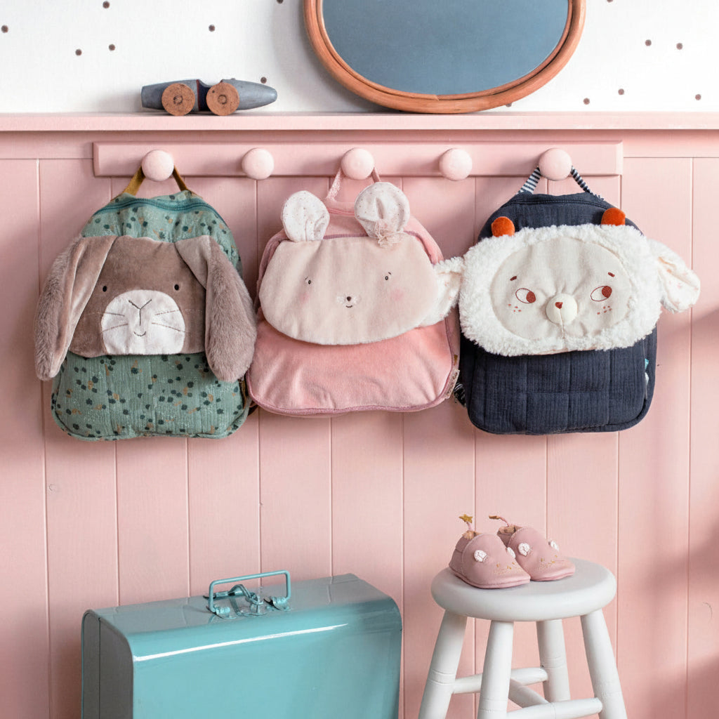 Moulin Roty Sage Rabbit Backpack – Trois Petits Lapins