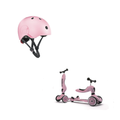 Highwaykick 1 Scooter & S/M Helmet Rose Bundle