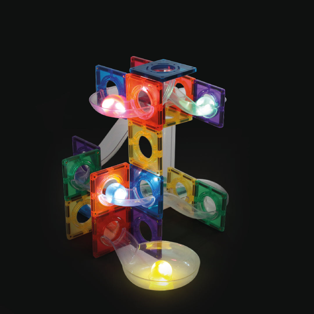 CleverClixx Ball Run Dazzling Lights Pack Intense 100 pieces - Binky