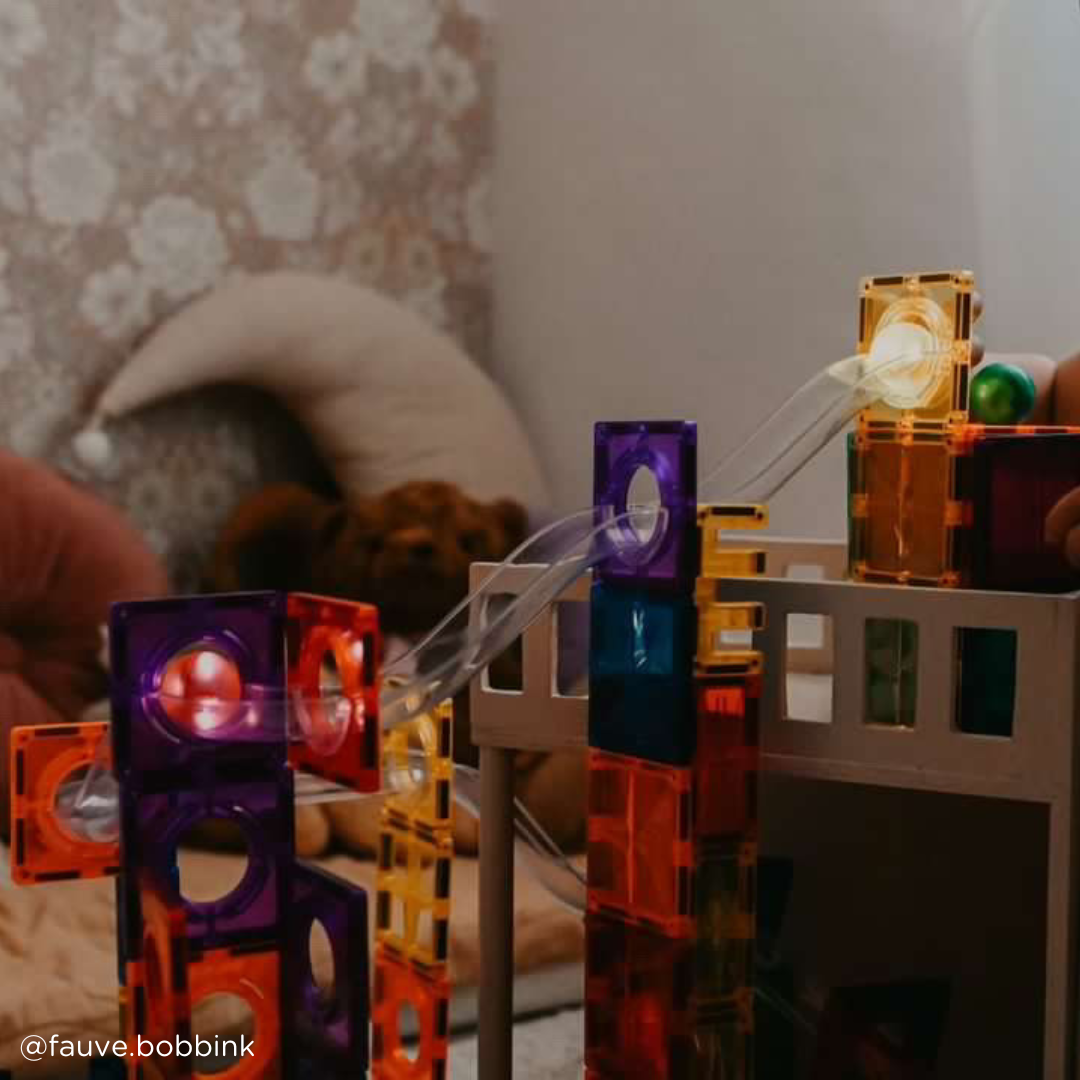 CleverClixx Ball Run Dazzling Lights Pack Intense 100 pieces - Binky