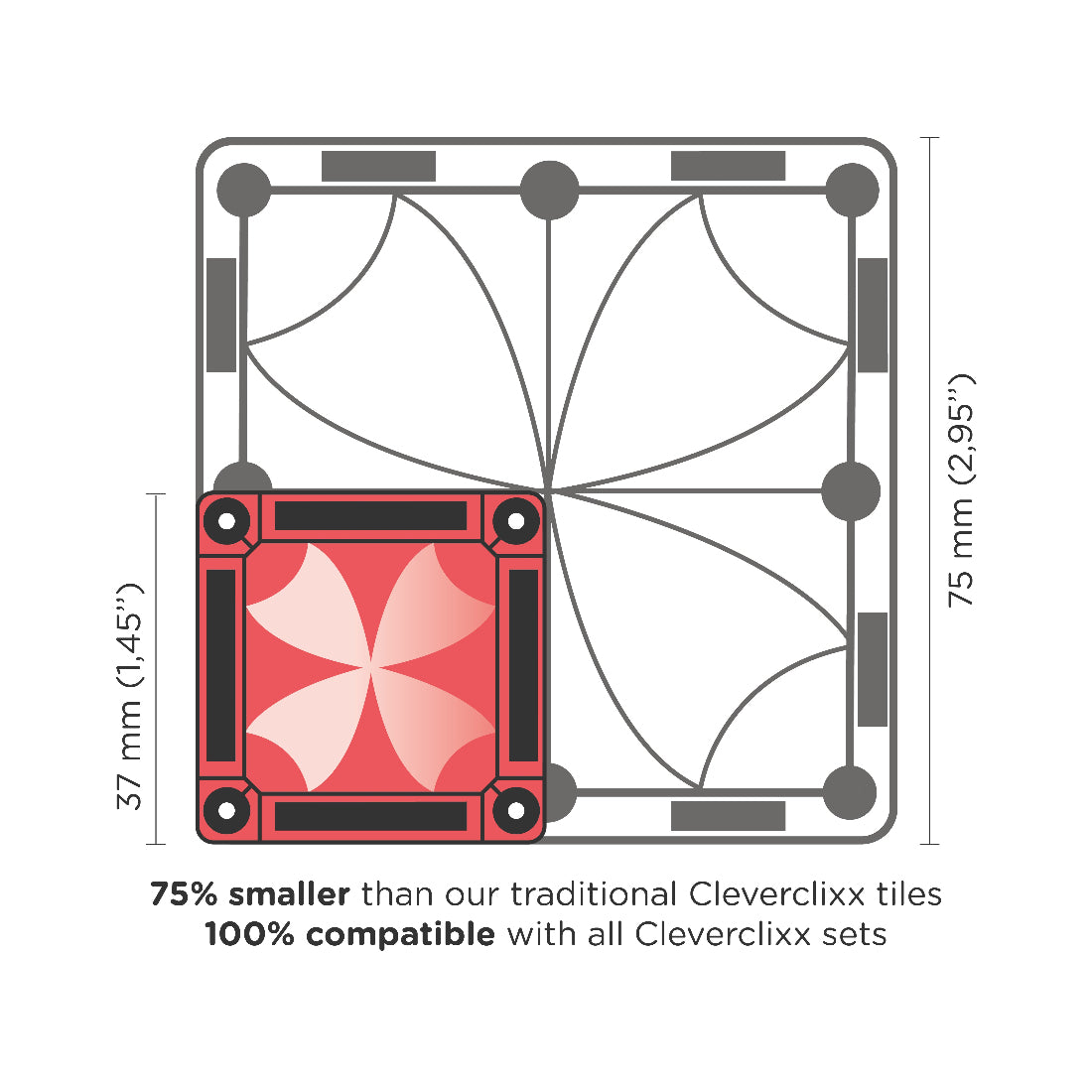 CleverClixx Mini Tiles Pack Intense