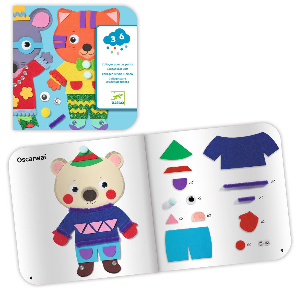 Djeco - Little Sweethearts Collage set - Binky