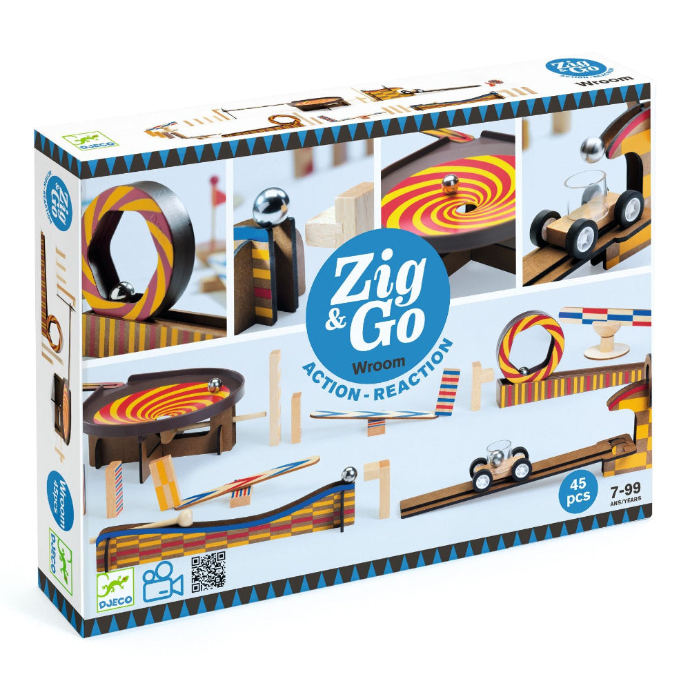 Djeco - Zig & Go Wroom 45 pcs - Binky