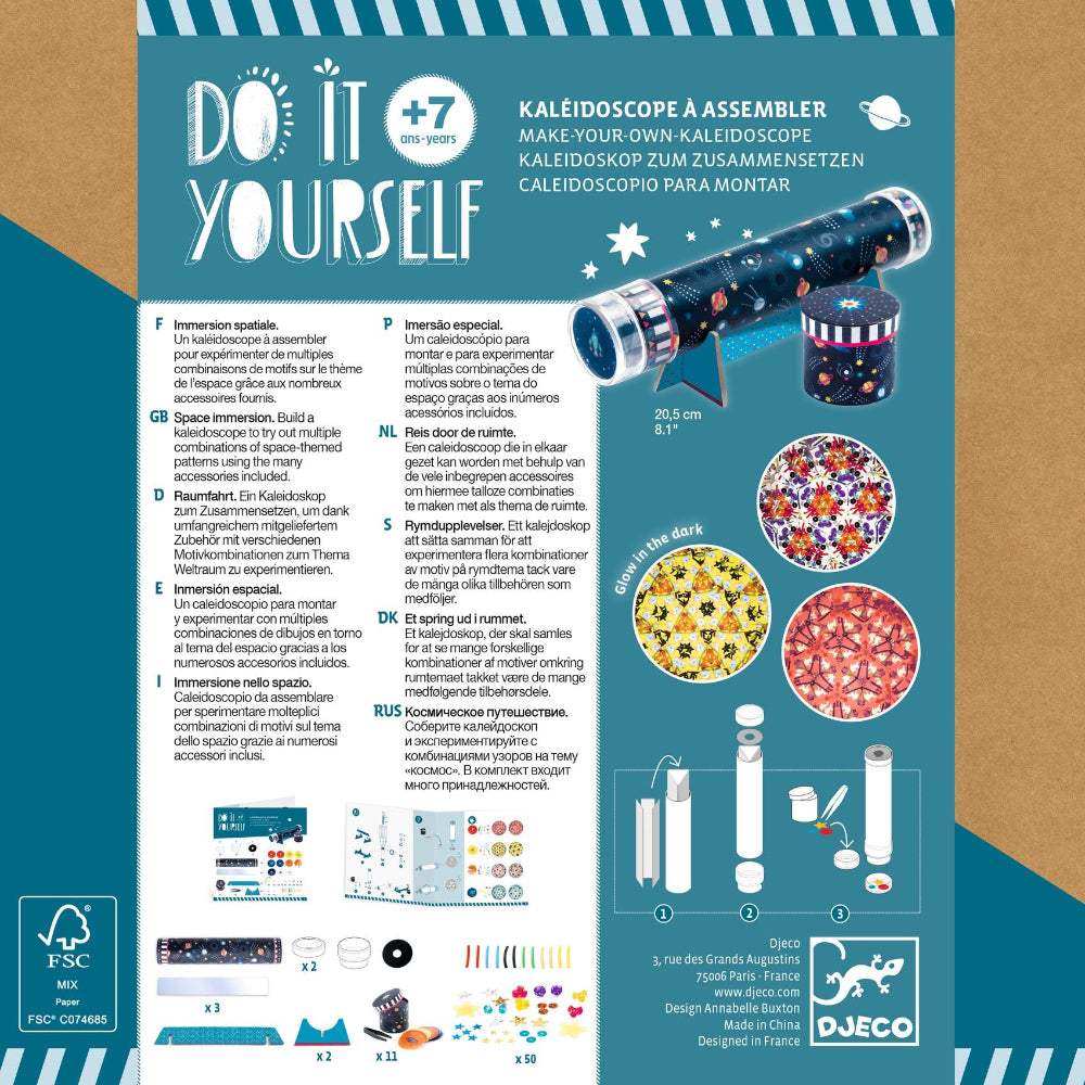 Djeco - DIY Kaleidoscope - Space Immersion - Binky