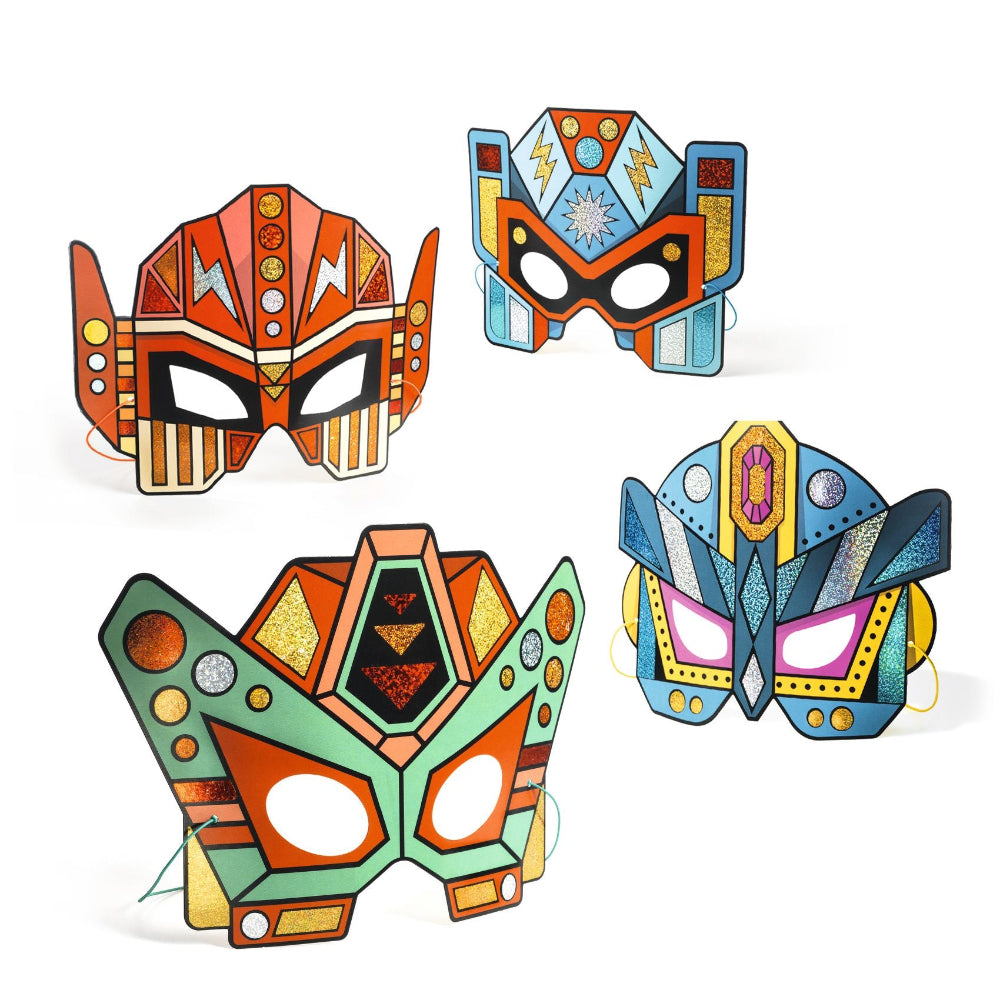 Djeco - DIY masks- Super Robots - Binky