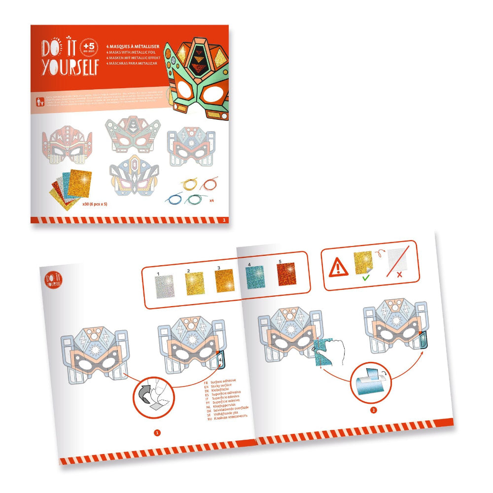 Djeco - DIY masks- Super Robots - Binky