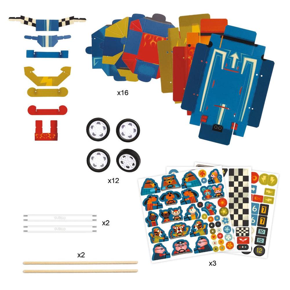 Djeco - DIY cars - Grand Prix - Binky