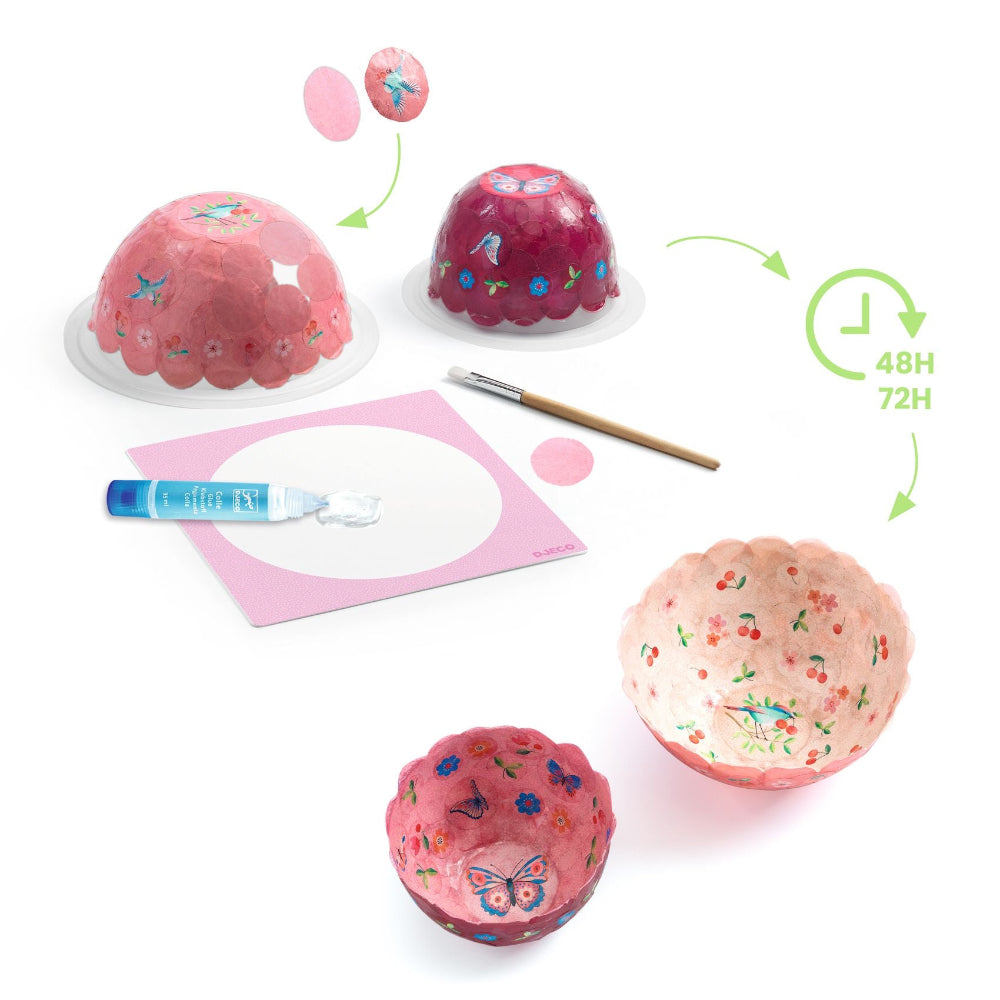 Djeco - DIY Papier Mâché Bowls - Binky