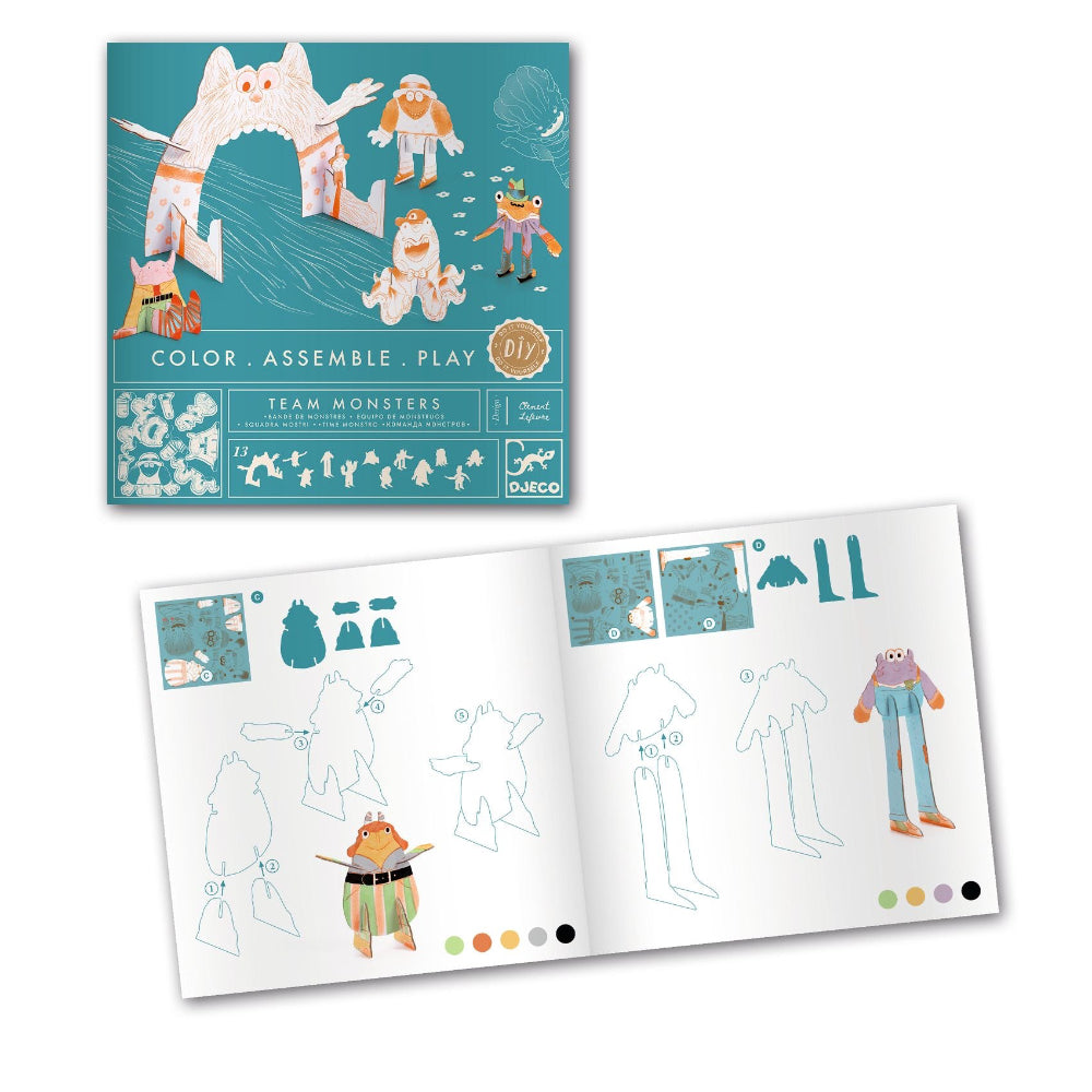 Djeco - DIY Animals - Team Monsters. - Binky