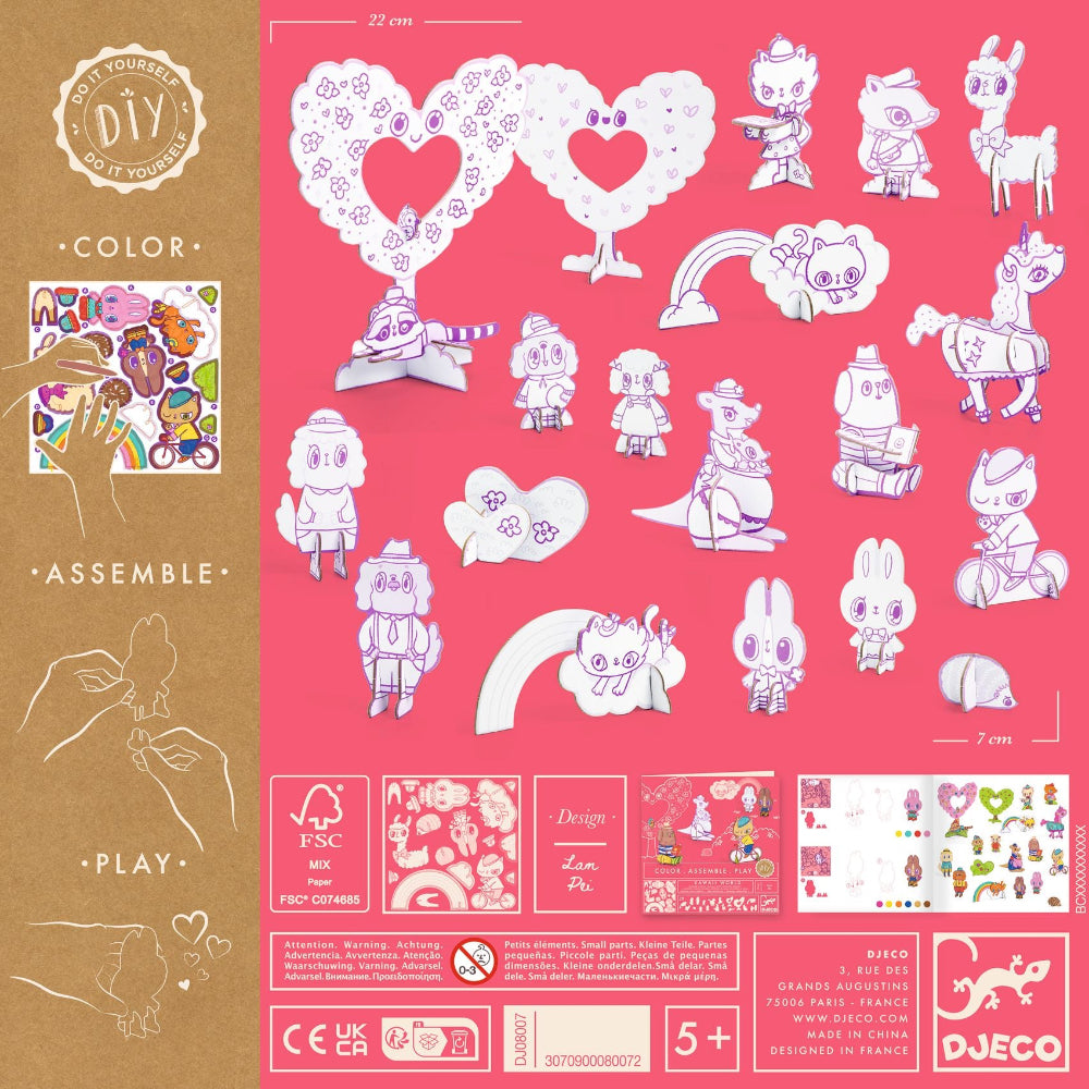 Djeco - DIY Animals - Kawaii World - Binky
