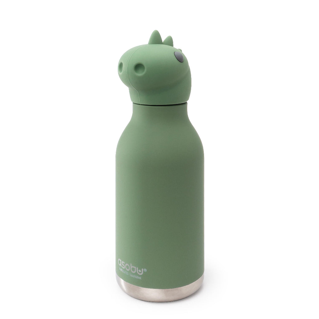 ASOBU Dinosaur Bestie Insulated Water Bottle (460ml / 16oz)