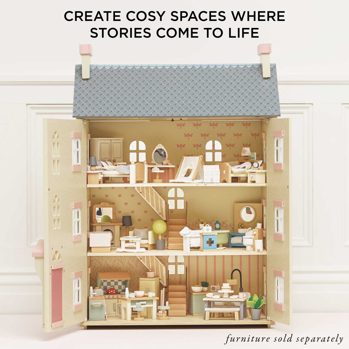 Le Toy Van Cherry Tree Hall Wooden Dolls House