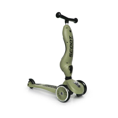 Scoot_&_Ride_Highwaykick_1_toddler_scooter_in_Olive_green